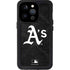 MLB Oakland Athletics Dark Wash iPhone 15 Pro Waterproof Case